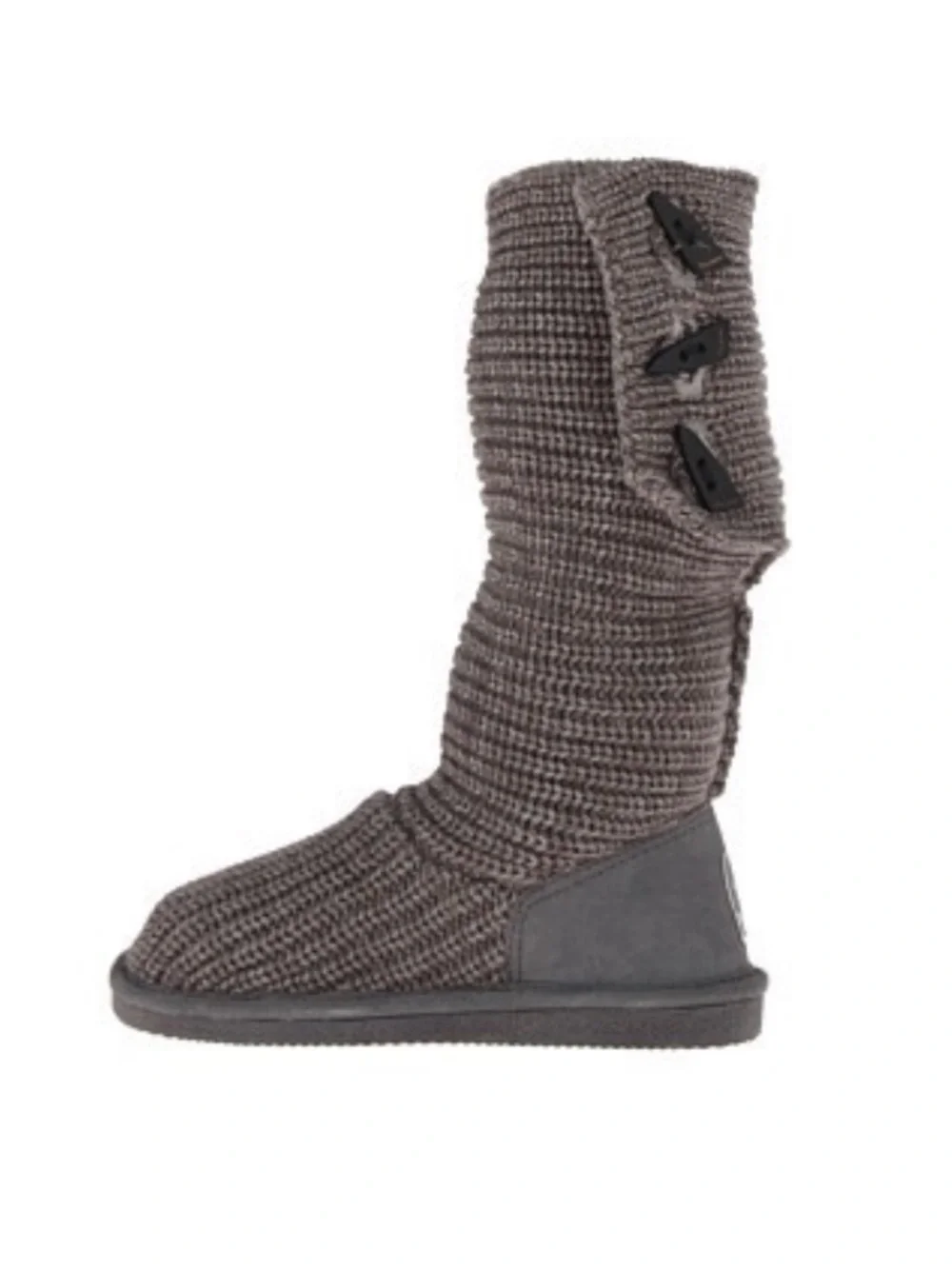 BearPaw Gray Sweater Boot Fall Winter Boots 6